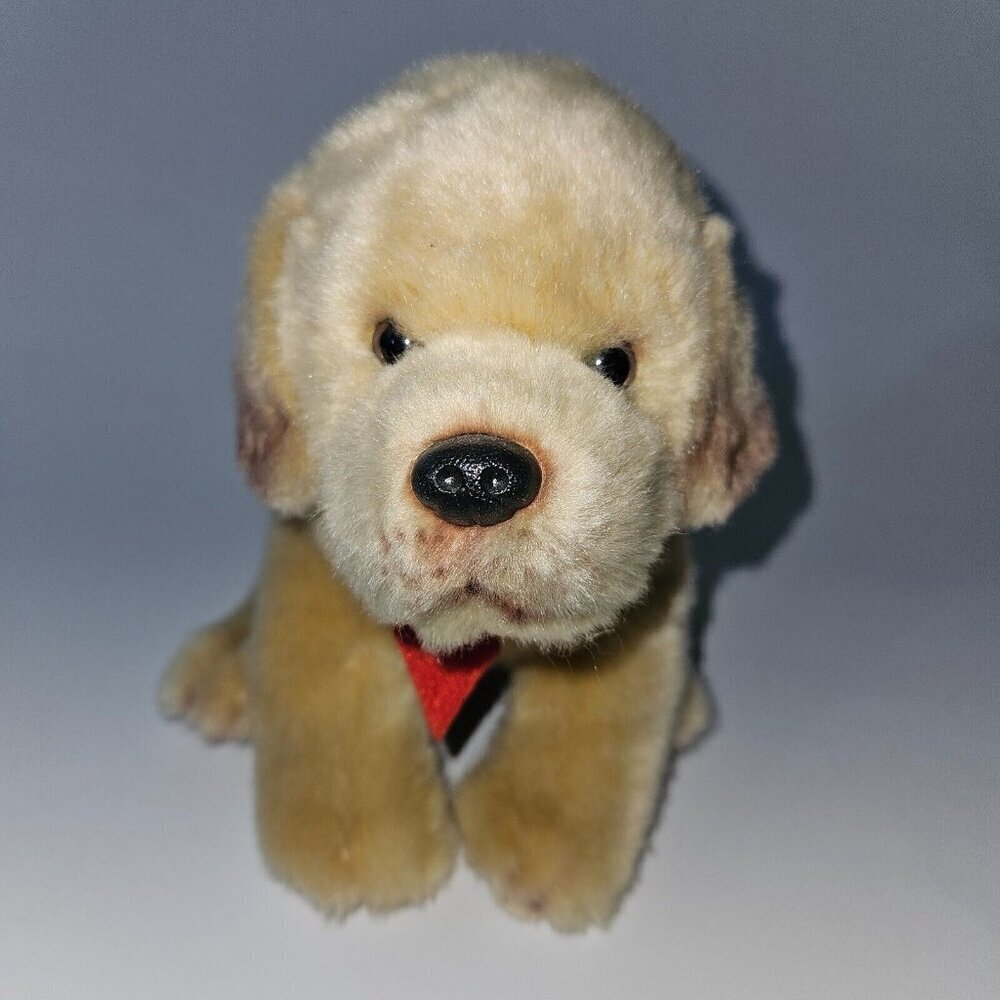 Mayor Max Idyllwild CA Golden Retriever Puppy Dog Plush 7.5" Stuffed Toy Red Tie
